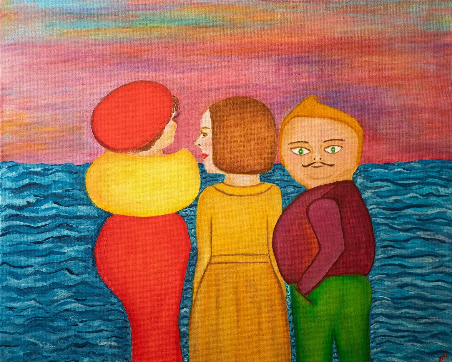 Amistad_ óleo sobre tela 40 x 50 cm- EX NU