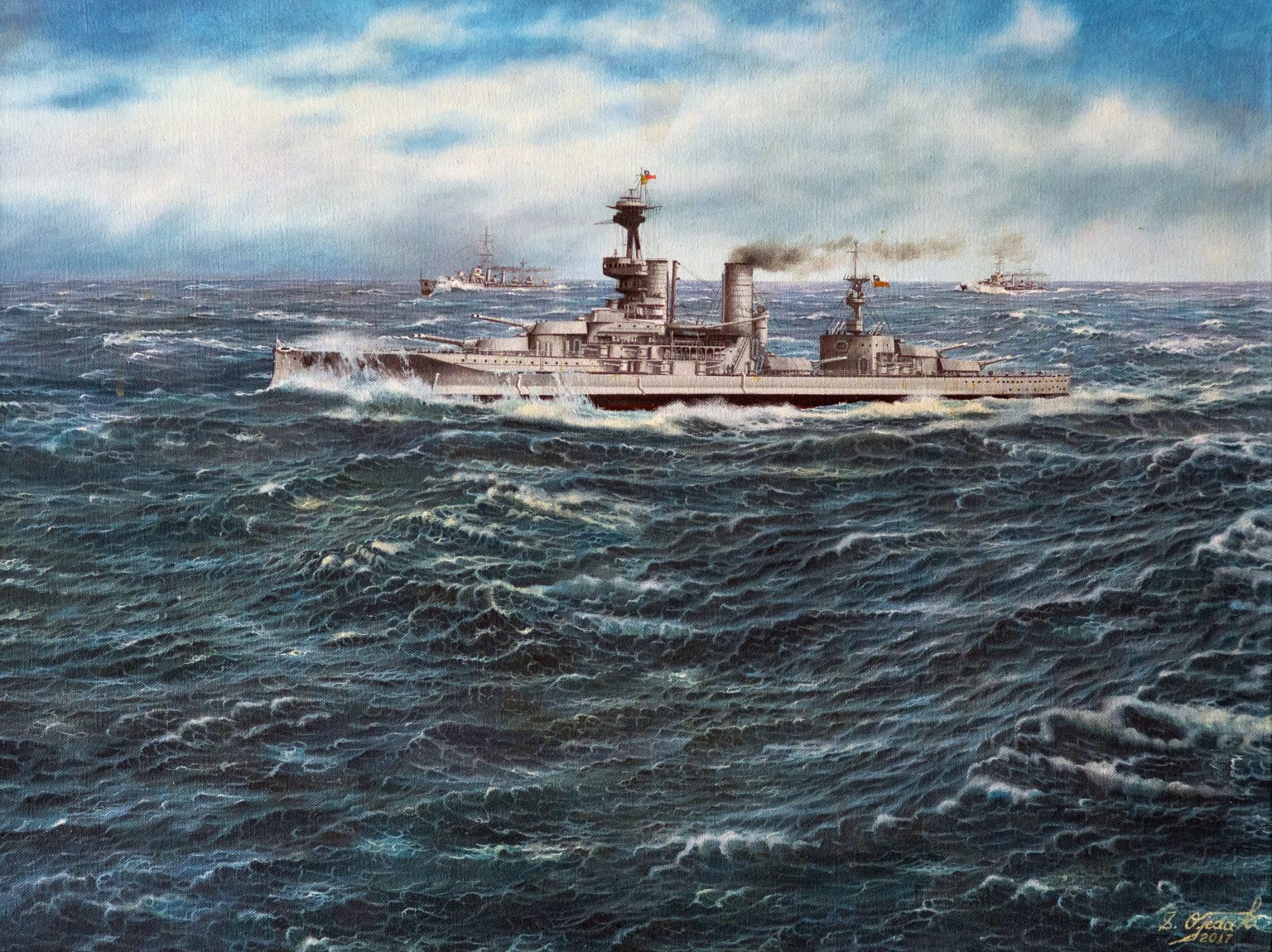 1. Acorazado Latorre óleo sobre tela 50x60