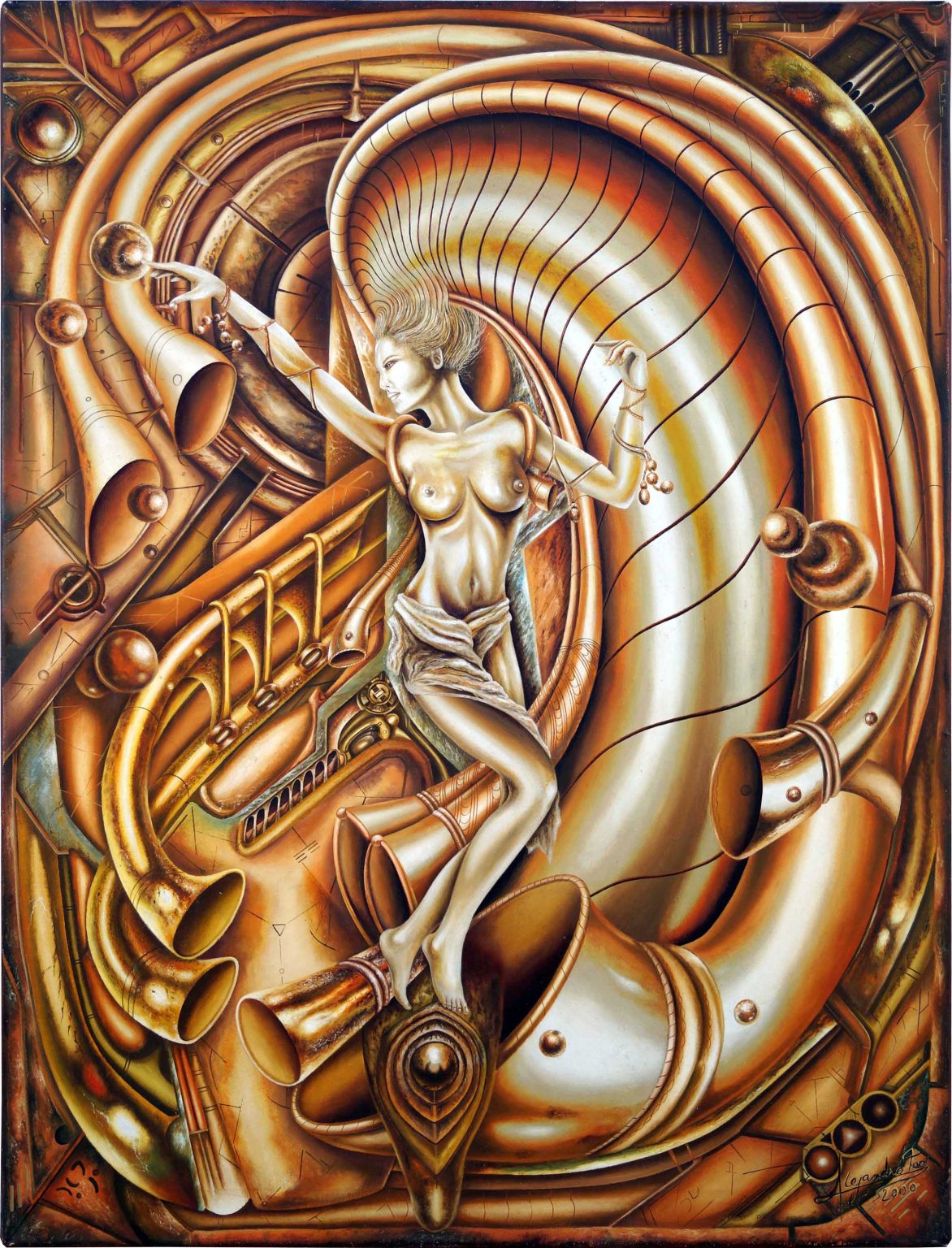 5. Fascinación “La Condena”, 60 x 80 óleo sobre tela.