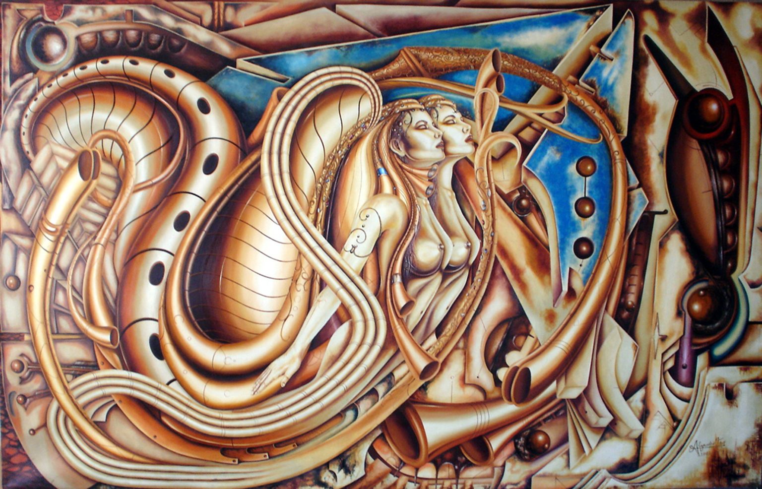 8. La Diosa de la Tempestad “Huentrreyas”, 100 x 150, óleo sobre tela